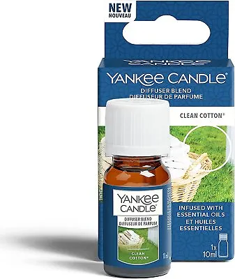 Yankee Candle Ultrasonic Aroma Diffuser Oil | Clean Cotton Diffuser Refill | 10 • £7.59