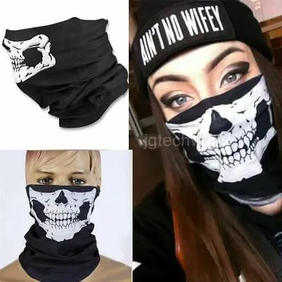 Bandana Tube Face Cover Mask Balaclava Bike Motorcycle Neck Skull Scarf Hiking • $5.99