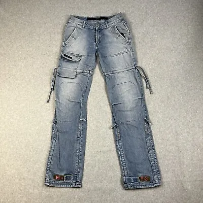 Vintage Marithe Francois Girbaud Jeans Mens 26x31 Adjustable Strings Hip Hop Y2K • $44.99