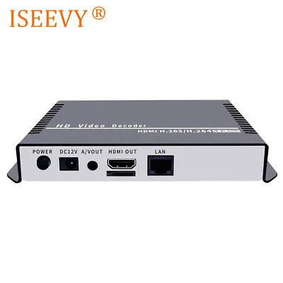 H.265 H.264 Decoder IP To HDMI Support RTMP RTSP UDP HTTP Network Stream Decode • $175