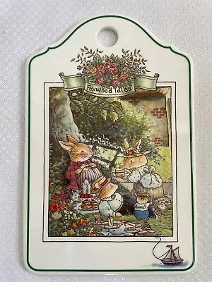 Villeroy & Boch Foxwood Tales Hanging Cheeseboard Or Plaque Or Plate 1994 • $35