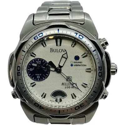 Bulova Quartz Millennia Men's Watch 96A06 - 40mm 8-in Fitting Wrist-Please Read • $69.99