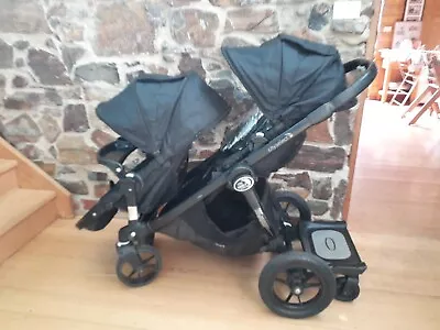 Baby Jogger City Select Pram. Double Pram With Skateboard & Rain Cover  • $200