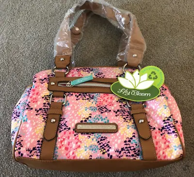 New NWT Women's Rosetti Lily Bloom Landon Optic Dot Pink Satchel Bag Purse $50 • $29.99