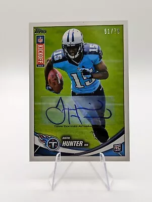 Justin Hunter 2013 Topps Kickoff Auto SP /79 RC #15 Titans • $9.99