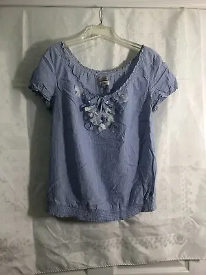 S'Oliver Women Short Sleeve Shirt Top Blouse Size 40 033WFT03 • $14.99