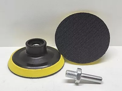 X2 - 3 Inch Hook And Loop Backing Plate Polishing Buffing Pad And Drill Adapter • $11.50