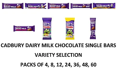 CADBURY Dairy Milk Chocolate Single Bars Variety Of Flavors Multipacks Selection • £7.08