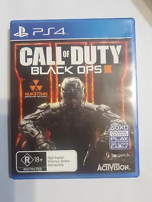 Call Of Duty Black Ops Iii -  Ps4 Playstation 4 - Vgc - Free Post • $17.50