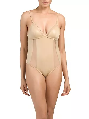 A. Che Reese Maillot Newport Allfoil NUDE Onepiece Swimsuit Sz S MSRP ￼150 NWT • $39.99