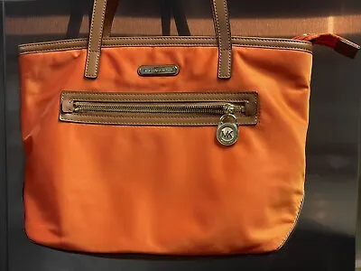 Michael Kors Orange Pocket Nylon Tote Shoulder Bag EUC • $38.50