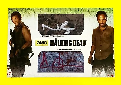 £1052.15 • Buy The Walking Dead Season 3 Part 1 Wardrobe Autograph Noman Reedus Andrew Lincoln