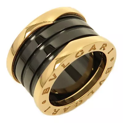 BVLGARI B.Zero1 Ring US#3.75 18K Rose Gold Ceramic Black • $1932.86
