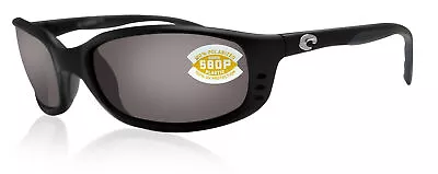 Costa Del Mar Brine Matte Black Frame Gray 580P Plastic Polarized Lens • $96.99