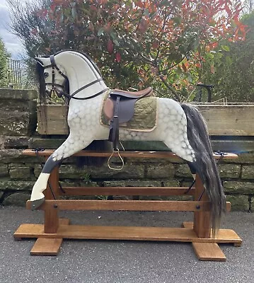 ‘Grace’ A Large Collinsons Rocking Horse Fully Restored With Removable Tack • £1100