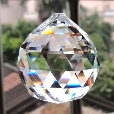 £4.39 • Buy One Hanging 90g 40mm CRYSTAL BALL Sphere Prism Faceted Sun O V2I4 Catcher R7S6