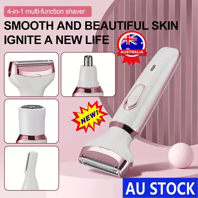 4 In 1 Electric Lady Women Shaver Hair Arm Leg Bikini Face Remover Razor Trimmer • $18.85