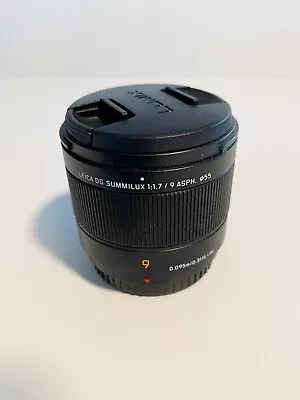 PANASONIC LEICA DG SUMMILUX 9mm F/1.7 ASPH. LUMIX LENS - Excellent Condition! • $376