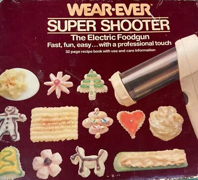 Wear-Ever 70123 Super Shooter Electric Cookie Press Candy Maker Vtg Complete • $11.93