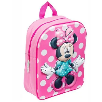Disney Minnie Mouse Eva Pink Backpack School Nursery Bag New • £6.99