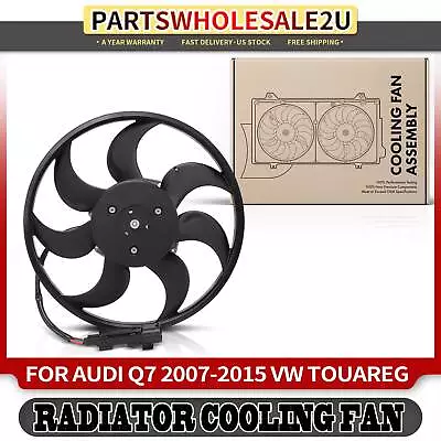 Right Radiator Cooling Fan W/ Brushless Motor Assembly For Audi Q7 Porsche VW • $219.99