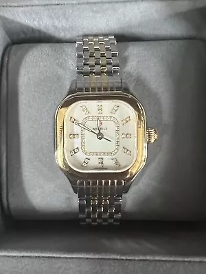 NWT- Michele Meggie Two-Tone 18K Gold-Plated Diamond Dial Watch MWW33B000009 • $750