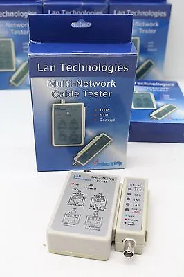 Lan Technologies ST-45 Multi Network Cable Tester UTP STP Coaxial Modular Cables • £5.99