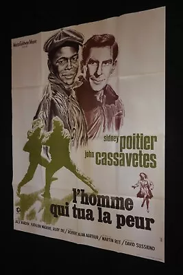 Edge Of The City John Cassavetes French Grande Movie Poster 47 X63  Ressortie 70 • $65