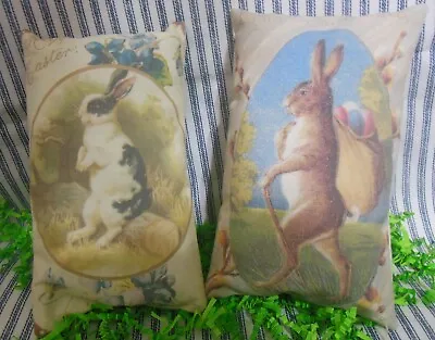 Primitive/Vintage/Easter Pillows--2--Bowl Fillers-Cupboard Tucks-Ornies 7  X 5  • $12.97