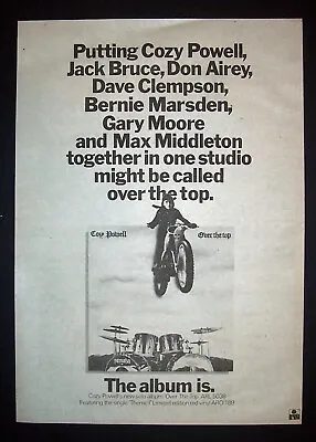 Cozy Powell Over The Top 1979 Poster Type Ad Advert (Rainbow Black Sabbath)  • £9.49