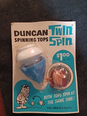 Duncan Twin Spin Spin Top No. 310 Blue And White NIB NOS Vintage Spin Top  • $25