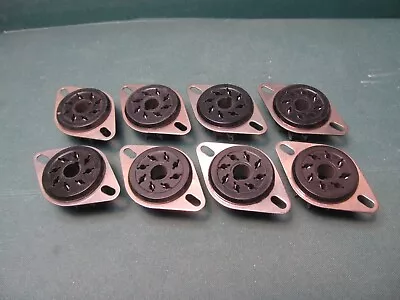 $48 • Buy 8 Pin Octal Vacuum TUBE SOCKETS LOT Vintage AMPHENOL USA 5ar4 7591 6550