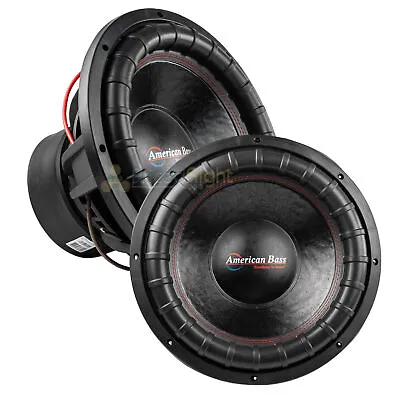 American Bass XFL-1544 15  Subwoofer Dual 4 Ohm 2000 Watts Max Car Audio 2 Pack • $459.95