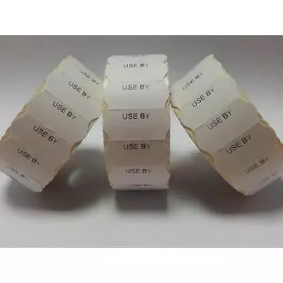 Price Labels CT4 26x12 White Freezer-UseBy Fits Meto 105/1026  30 Rolls • £32