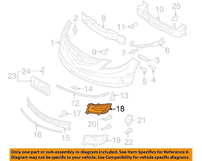 MAZDA OEM 09-13 6-Grille Grill-Outer Right GS3L50C11C • $38.67