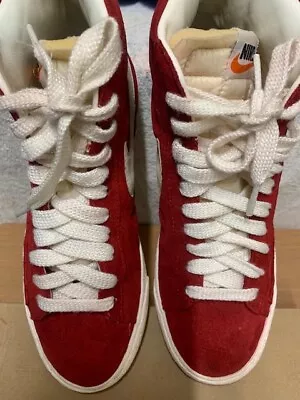 £30 • Buy Nike Blazer Hi Suede Vntg Varsity Red White Trainers Size UK  6 ( 39 ) 24.5 Cm