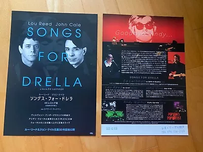 SONGS FOR DRELLA Japan Mini-poster '22 Lou REED John CALE The VELVET UNDERGROUND • $7.50