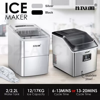 Maxkon Ice Maker Machine Commercial Portable Ice Cube Maker Tray Bar Countertop • $139.95