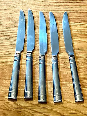 HERITAGE MINT LTD.  BENTLEY   18-10 STAINLESS --  Lot Of 5 Dinner Knives • $15.95