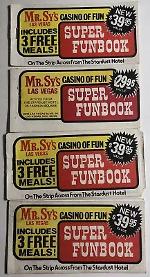 Mr. Sy's Casino Of Fun Las Vegas - Super Funbook Coupon Book LOT - Vintage • $7.19