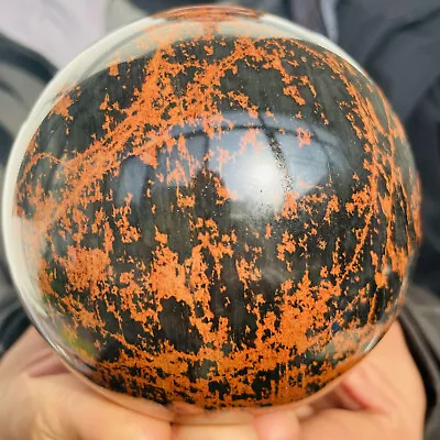 Natural Red Mahogany Obsidian Quartz Crystal Sphere Ball Healing 1580g • $49.04