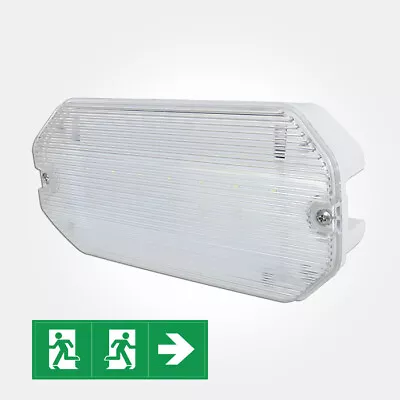 £10.49 • Buy Eterna LED Emergency Light Fitting Maintained Non Maintained Bulkhead IP65 6300K