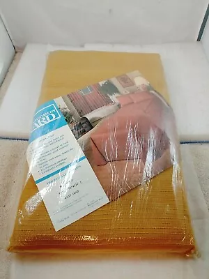 Vintage Montgomery Ward  Duracord  Twin Blanket Bed Cover 76  X 110  Gold NOS • $74.95