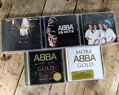 ABBA CD Album Bundle X5: Super Trouper The Name Of The Game More Gold • £16.95