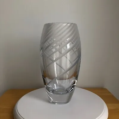 Mikasa Tempest Vase Etched Swirl Design Used With Original Box • $15