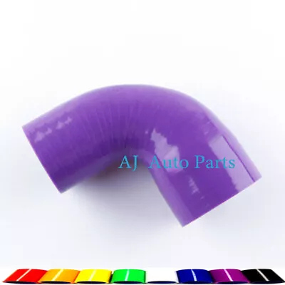 For 2  To 2.75  51/70mm 90 Degree Turbo Intercooler Coupler Silicone Hose Purple • $13