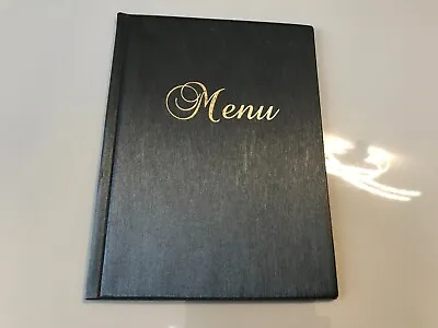 A4 Hardback Menu Holder Cafe Restaurant Pub Hotel Display Menu Grey • £12.99