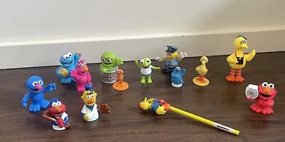 Sesame Street Toys Some Vintage Figures Cake Toppers Finger Puppet Lot • $12.99