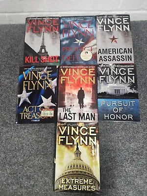 Lot Of 7 Vince Flynn American Assassin Kill Shot Last Man Act Of Treason HC DJ  • $13.99