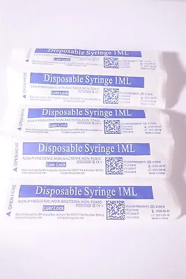 Lot Of 5 3ML / 3cc Disposable Syringe BH Supplies Luer Lock • $4.25